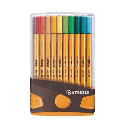 STABILO point 88 ColorParade antraciet/oranje (20 st.)