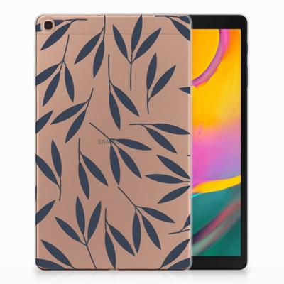 Samsung Galaxy Tab A 10.1 (2019) Siliconen Hoesje Leaves Blue Samsung Galaxy Tab A 10.1 (2019) Siliconen Hoesje Leaves Blue