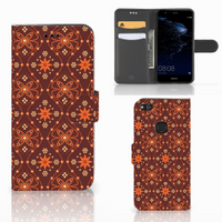 Huawei P10 Lite Telefoon Hoesje Batik Brown - thumbnail