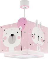 Dalber Kinderkamer hanglamp Baby Jungle soft roze met wit 63112S