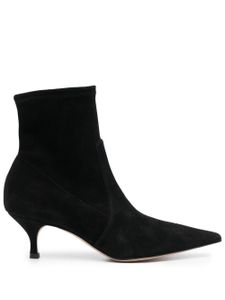 Casadei bottes en daim à bout pointu 65 mm - Noir