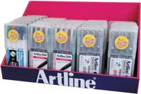 Artline hardcase display, met whiteboardmarkers, Artline 200 en Artline Drawing System