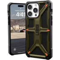 Urban Armor Gear Monarch Backcover Apple iPhone 15 Pro Max Kevlar, Groen - thumbnail