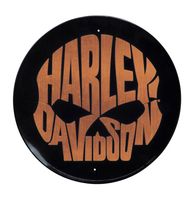 Harley-Davidson Copper Skull Metalen Bord