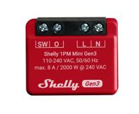 Shelly 1PM Mini Gen3 Slimme schakelaar 1P Rood