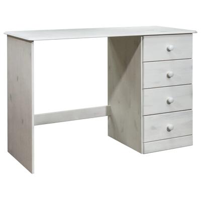 vidaXL Bureau met 4 lades 110x50x74 cm massief grenenhout