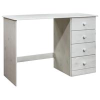 vidaXL Bureau met 4 lades 110x50x74 cm massief grenenhout