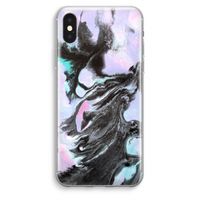 Pastel zwart: iPhone XS Max Transparant Hoesje