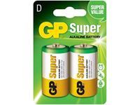 GP blisterverpakking van 2 Alkaline Super D 1,5 V