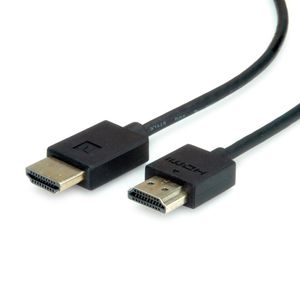 ROLINE 4K HDMI Ultra HD kabel met Ethernet, actief, ST/ST, zwart, 5 m