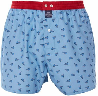 McAlson Boxershort Schoenen Blauw Los Model Onzichtbare Binnensteun