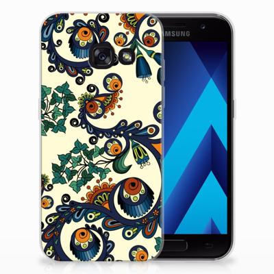 Siliconen Hoesje Samsung Galaxy A3 2017 Barok Flower Siliconen Hoesje Samsung Galaxy A3 2017 Barok Flower