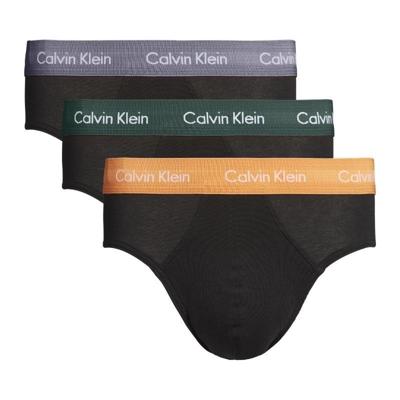 Calvin Klein 3-pack heren slips - groen/oranje/grijs Calvin Klein 3-pack heren slips - groen/oranje/grijs