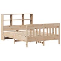 vidaXL Bedframe zonder matras massief grenenhout 140x190 cm, bed, bed ombouw, twijfelaar bed, bedbodem, slaapkamermeubel, 2 persoonsbed