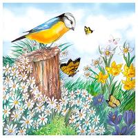 AMBIENTE Servetten Beautiful Spring Day 5 of 20 stuks papieren servetten servettechniek tafeldecoratie 20 stuks 20 stuks