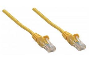 Intellinet 737104 RJ45 Netwerkkabel, patchkabel CAT 6A S/FTP 20.00 m Geel Folie afscherming, Afscherming gevlochten, Halogeenvrij 1 stuk(s)