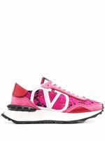 Valentino Garavani baskets Lacerunner en mesh - Rose - thumbnail