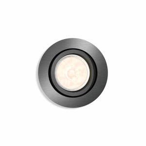 Philips Richtbare inbouwspot Donegal GU10 9cm rond zwart 5039199PN