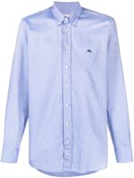 ETRO chemise à logo brodé - Bleu - thumbnail