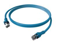EasyLan DualBoot PushPull IP20 patchkabel, Cat.6A (Class EA), S/FTP, blauw, 2 m