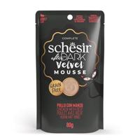 Schesir After Dark, kip smaak met rundvlees in mousse, compleet natvoer voor volwassen katten (Bustine 12 à 80 g)