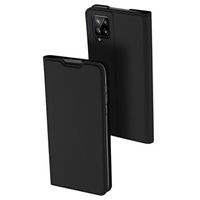 Dux Ducis Skin Pro Samsung Galaxy A12 Flip Case - Zwart - thumbnail