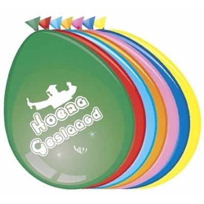 24x Stuks Gekleurde Geslaagd Feest Thema Ballonnen 24x Stuks Gekleurde Geslaagd Feest Thema Ballonnen