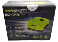 Greenworks accu-oplader, 80 V, zwart, groen - oplader voor accu, 4,2 A, 0,75 H, 1,25 H, 1,6 kg, zwart, groen)