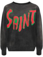 SAINT MXXXXXX Katoenen sweater met logoprint - Grijs