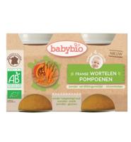 Babybio Babybio Groenten Wortel Pompoen 130 Gram Bio (2x130g)