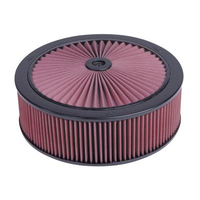 K&N 130mm flens, 14'' diameter, 120mm Hoogte, 1.25'' Dropbase met X-Stream deksel (66-3070) 663070