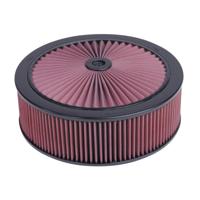 K&N 130mm flens, 14'' diameter, 120mm Hoogte, 1.25'' Dropbase met X-Stream deksel (66-3070) 663070