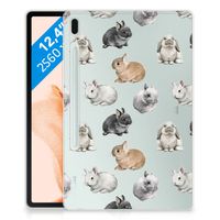 Back Case voor Samsung Galaxy Tab S7FE Konijntjes