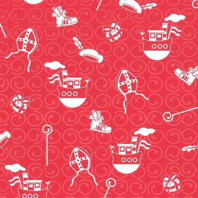 Geschenkpapier rol Sint Silver 70 centimeter x 200 meter