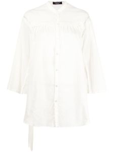 Undercover chemise plissée à taille ceinturée - Blanc