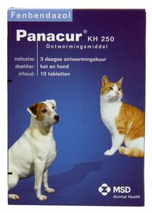 PANACUR HOND/KAT 250 MG 10 TABLET