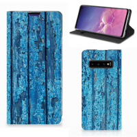 Samsung Galaxy S10 Book Wallet Case Wood Blue