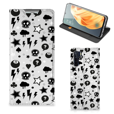 Mobiel BookCase OPPO Reno3 | A91 Silver Punk