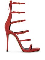 Giuseppe Zanotti sandales à brides à boucles - Rouge - thumbnail