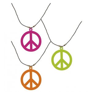 Neon hippie ketting