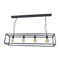 Urban Interiors hanglamp Frame 4-lamps 120cm - Zwart - thumbnail