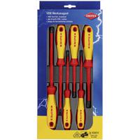 Knipex Knipex-Werk Schroevendraaierset VDE 6-delig Plat, Kruiskop Phillips