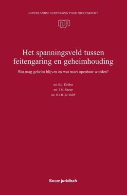 Het spanningsveld tussen feitengaring en geheimhouding - B.J. Drijber, D.J.B. de Wolff, T.M. Snoep - Paperback (9789462128408)