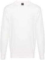 Boggi Milano pull en coton à design nervuré - Blanc