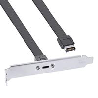 InLine® Slotpaneel USB Type-C naar USB 3.1 Frontpaneel Key-A intern, 0,3 m