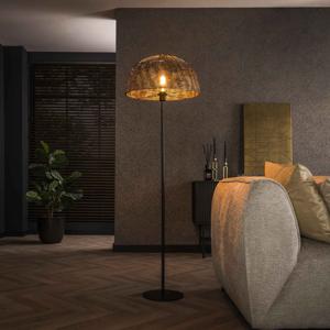 LifestyleFurn Vloerlamp Stefen 164cm hoog - Zwart bruin