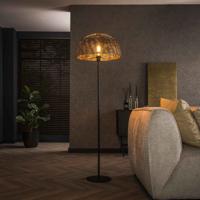 LifestyleFurn Vloerlamp Stefen 164cm hoog - Zwart bruin - thumbnail