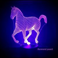 3D LED LAMP - PAARD - thumbnail