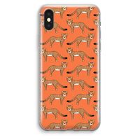 Cheetah: iPhone XS Max Transparant Hoesje