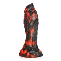 XR Brands Grim Reaper - Silicone Dildo - Red/Black - thumbnail